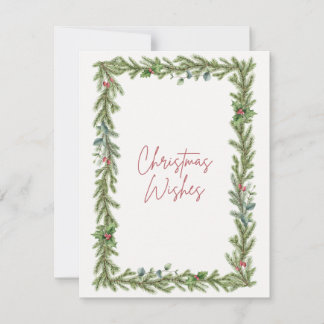 Carte de Noël "voeux de Noël"