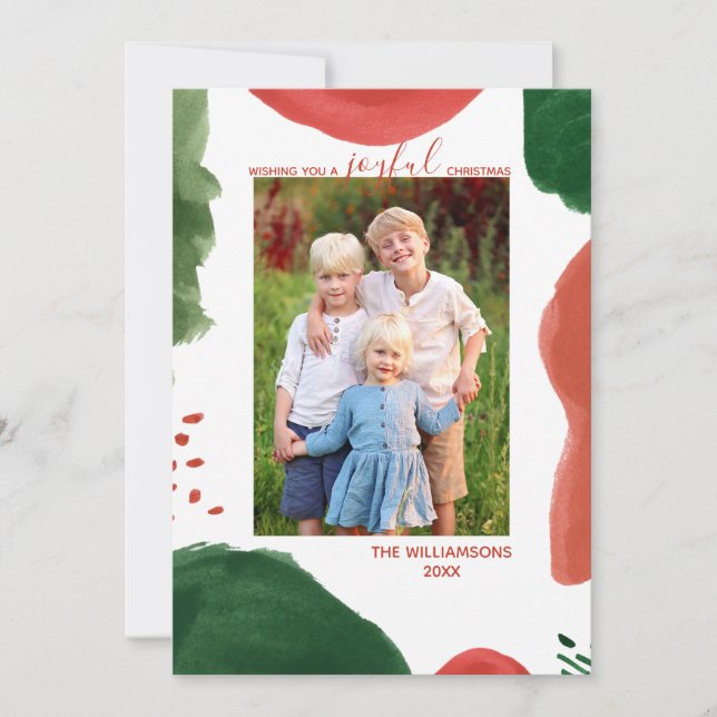 Carte de Noël Watercolor (Devant)