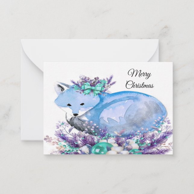 Carte de Noël Watercolor (Devant)