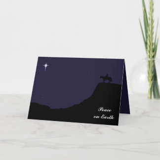 Carte de Noël Western Peace on Earth