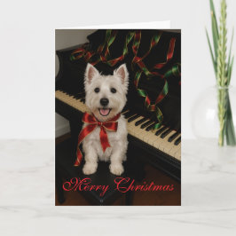 Carte de Noël Westie