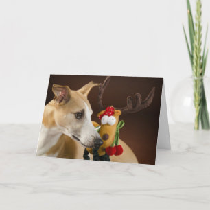 Carte de Noël Whippet