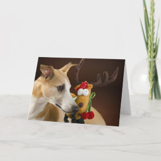 Carte de Noël Whippet