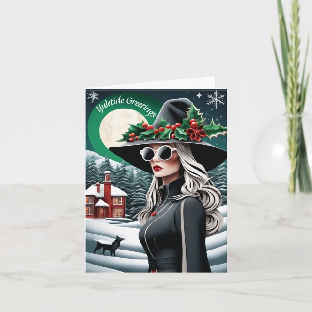 Carte de Noël Yuletide personnalisée (Devant)