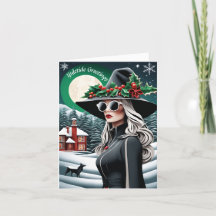 Carte de Noël Yuletide personnalisée