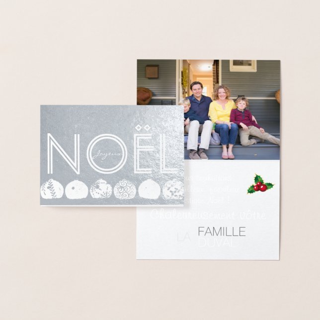 Carte de Noël zeitgenössisch Folienkarte (Anzeige)