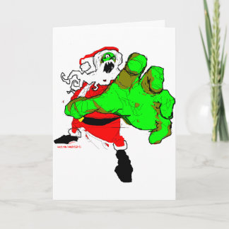 Carte de Noël Zombie