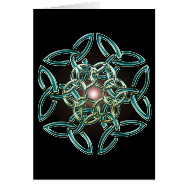 Carte de noeud de cercle de Triquetra (Devant)