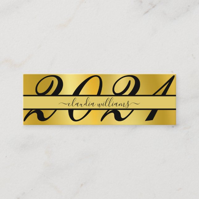 Carte de nom de diplôme. Carte d'insertion Gold Cl (Devant)