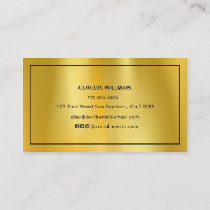 Carte de nom de diplôme - Élégante carte d'inserti