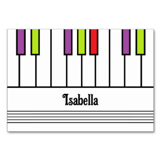 Carte de nom de lieu de fête pour enfants avec tou