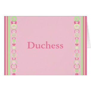 Carte de nom des cercles modernes Duchess