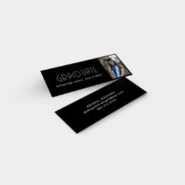 Carte de nom du diplômé en typographie moderne