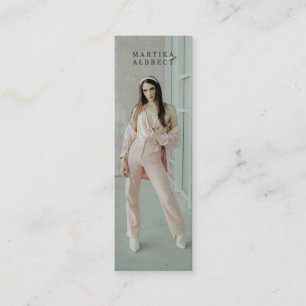 Carte de nom photo simple moderne