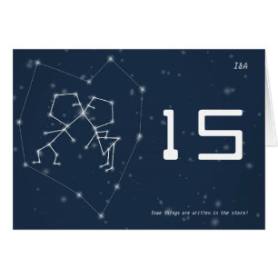 Carte de nombre de Tableau de constellation