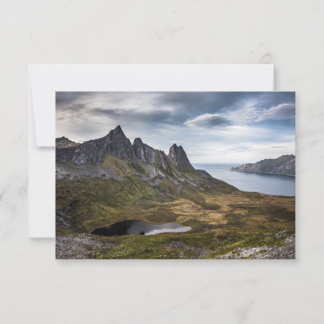 Carte de Norvège de l'île Senja (Devant)