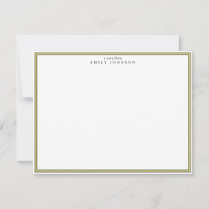 Carte de note à cadre vert citrus
