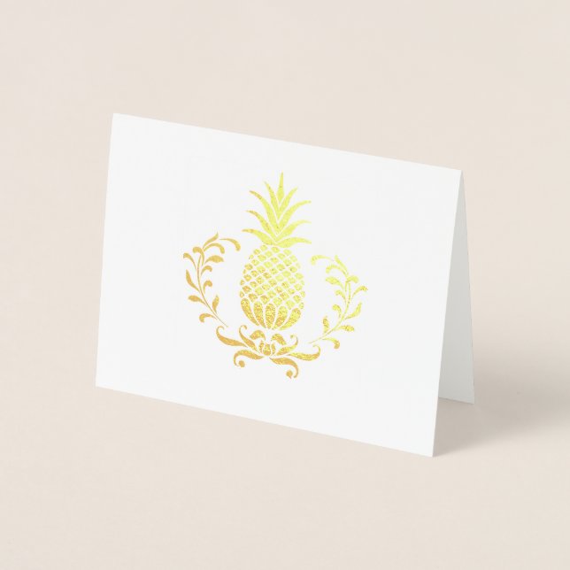 Carte de note à l'ananas royale (Devant)