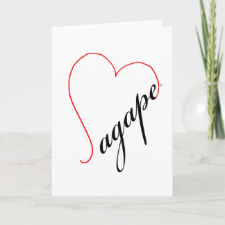 Carte de note Agape (noir)