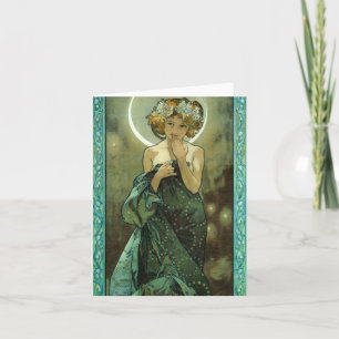 Carte de note Alphonse Mucha Clair De Lune
