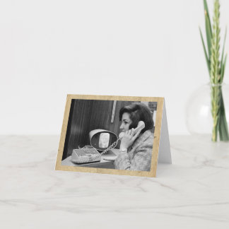 Carte de note "Appel de téléphone vidéo" de style 