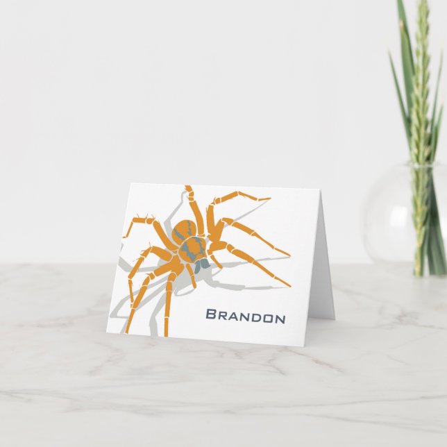 Carte de note - Araignée (Devant)