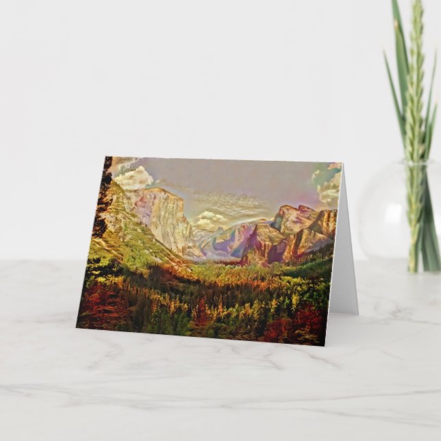 Carte de note Artsy Valley Yosemite (Devant)