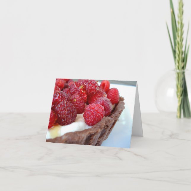 Carte de note au goût âpre de Framboise-Cardamome (Devant)