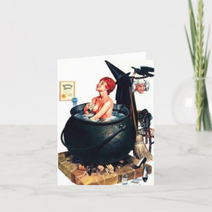 Carte de note "Baignade dans une cauldron" de styl