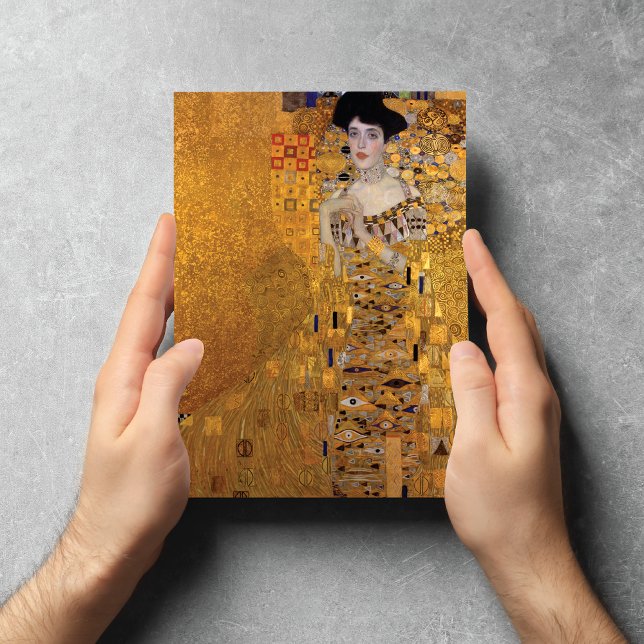 Carte de note blanche Adele Portrait Gustav Klimt (Créateur téléchargé)