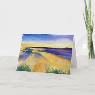 Carte de note blanche "Coup de soleil"