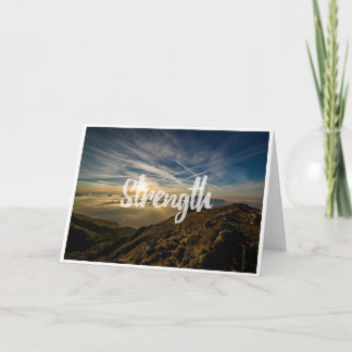 Carte de note blanche d'inspiration Force