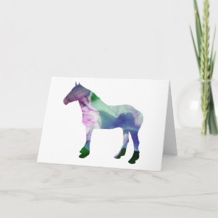 Carte de note blanche Gem Tone Horse