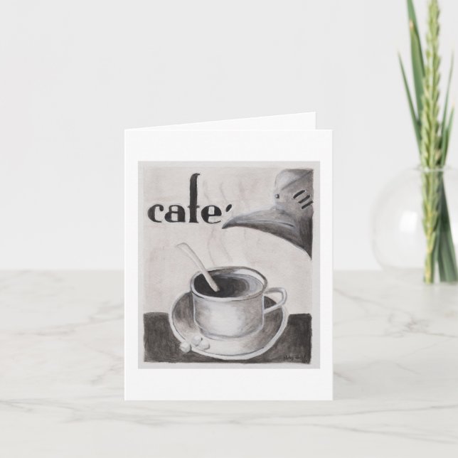 Carte de note blanche Little Cafecito (Devant)
