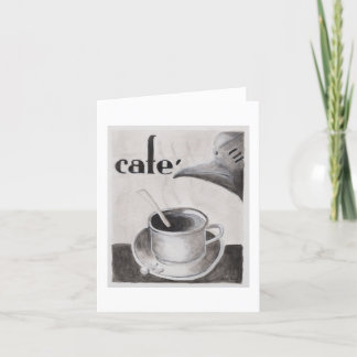 Carte de note blanche Little Cafecito