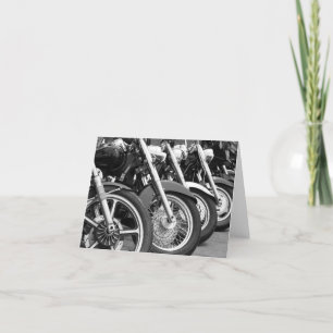 Carte de note blanche pour motocycles