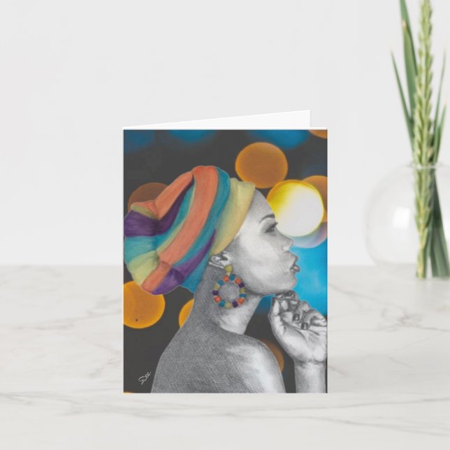 Carte de note blanche QUEENCONFIDENCE (Devant)