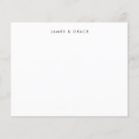 Carte de note Budget Minimal Simple Clean Couple N