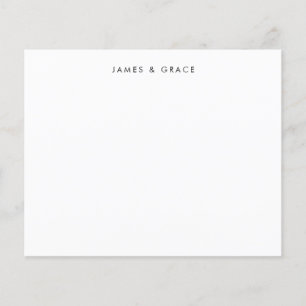 Carte de note Budget Minimal Simple Clean Couple N