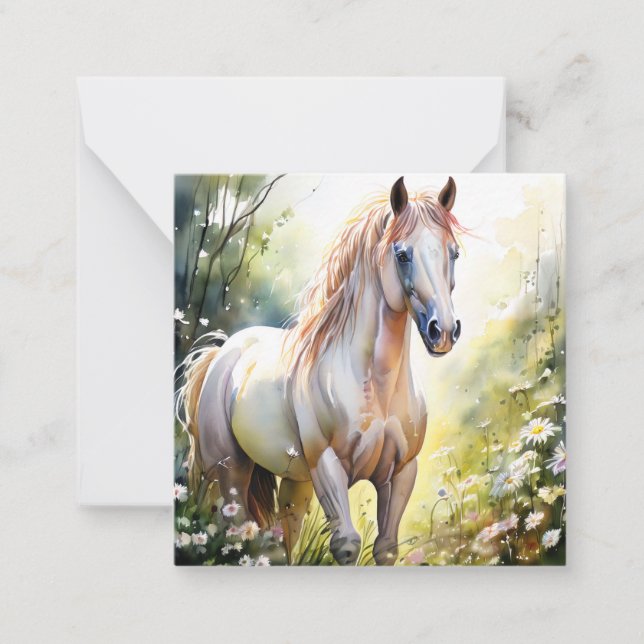 Carte de note Cheval Cute (Devant)