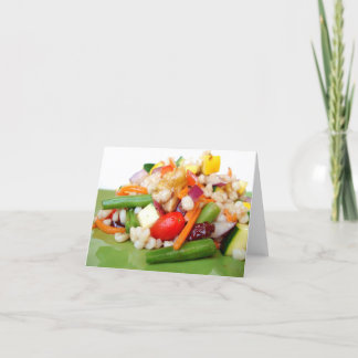 Carte de note coupée de salade - customisée -