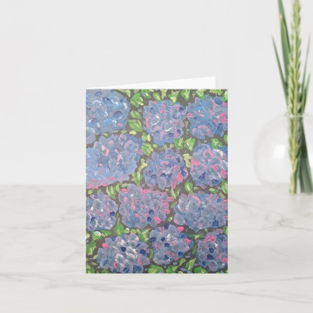 Carte de note d'abondance bleue (Devant)