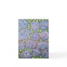 Carte de note d'abondance bleue
