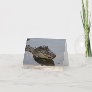 Carte de note d'alligator
