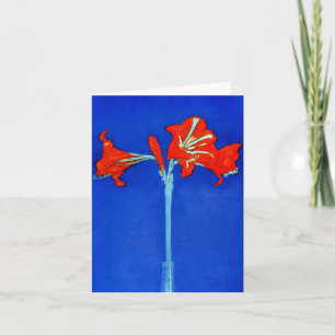Carte de note d'amaryllis de Mondrian