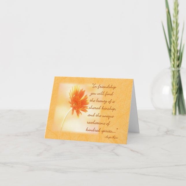 Carte de note d'amitié (Devant)