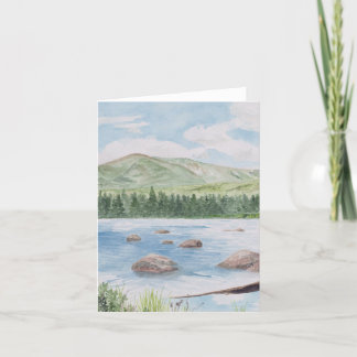 Carte de note d'aquarelle blanche Baxter State Par