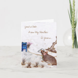 Carte de note d'aquarium populaire de boîte aux