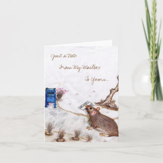 Carte de note d'aquarium populaire de boîte aux