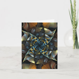 Carte de note d'art Abstrait Pinwheel